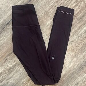 Lululemon Burgundy Leggings